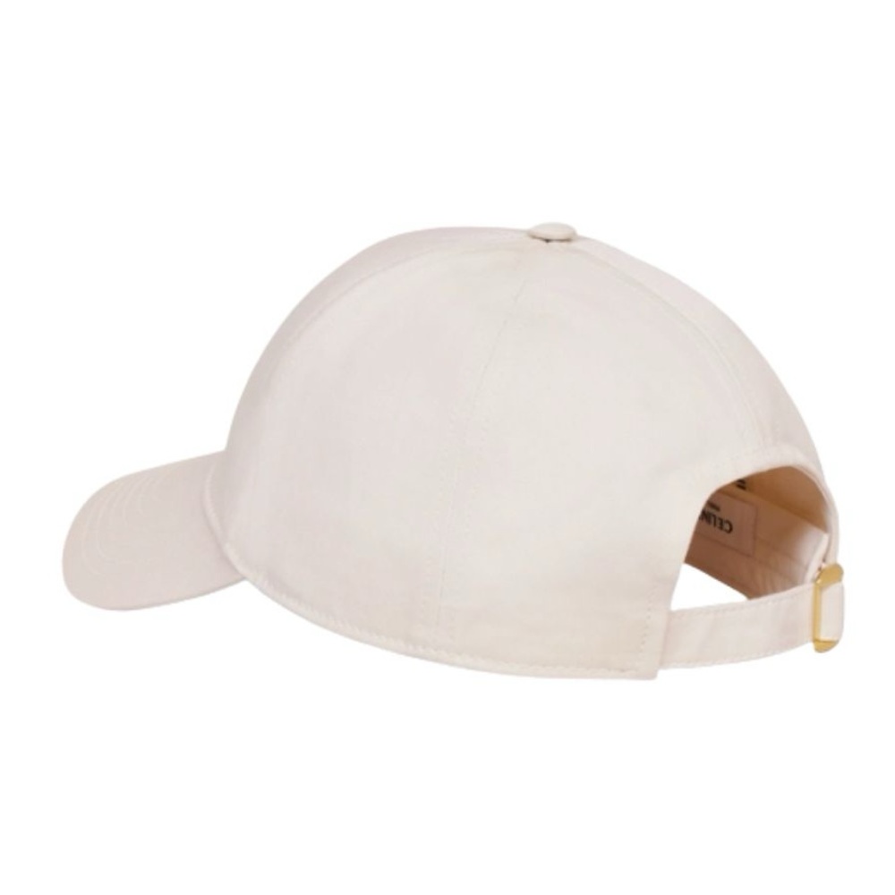 Celine Triomphe Baseball Cap Hat White M- Free Gift With Purchase - Picture 3 of 7
